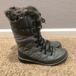 Columbia Women's Minx Mid 3 Omni-Heat Waterproof Winter Boot – Size 8, Grey/Gray